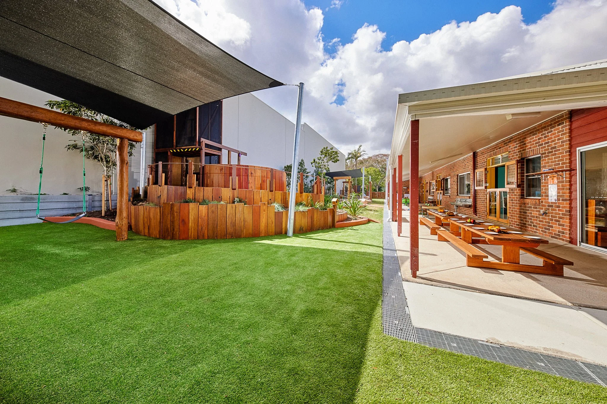 Children playing at Hyperdome playground